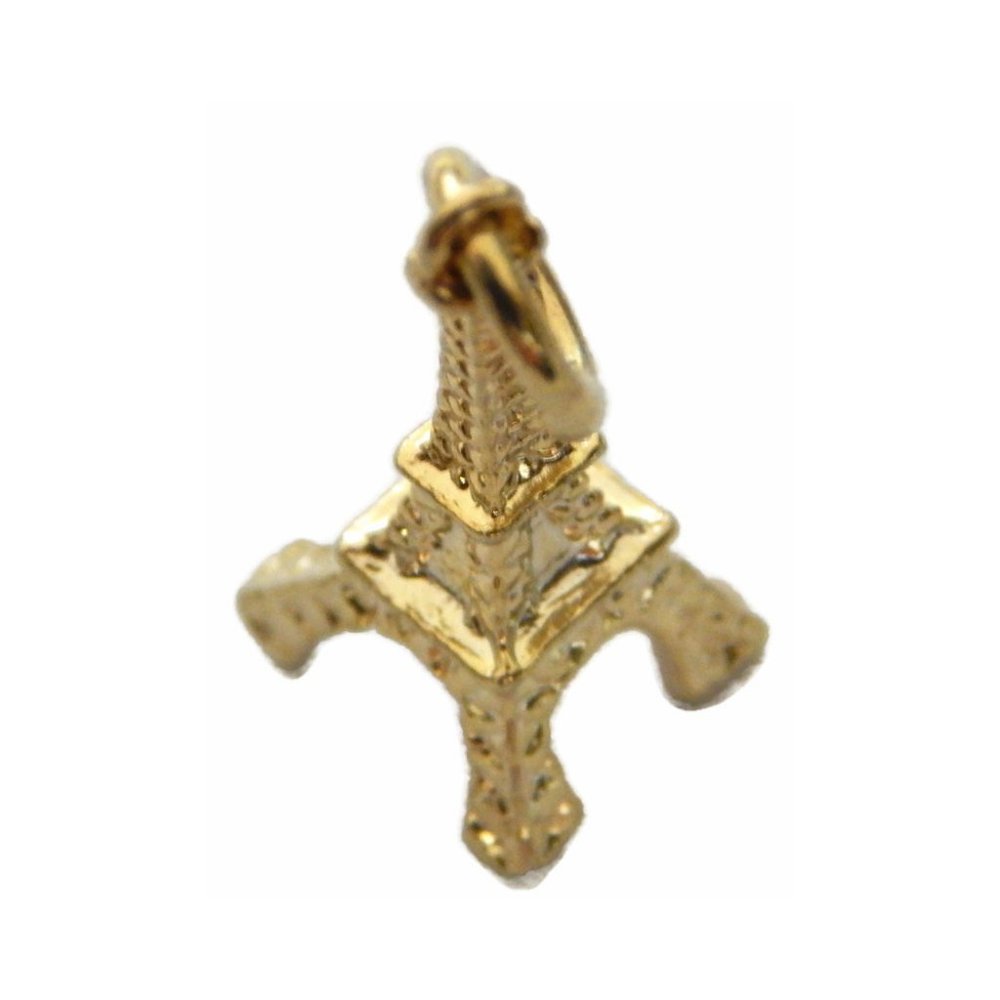 14k Yellow Gold Eiffel Tower pendant charm!! - Picture 1 of 3